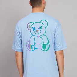 Imsa Moda Men Graphic Printed Oversized Cotton T-shirt-image-45