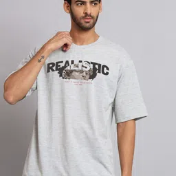 Imsa Moda Typography Printed Oversized Cotton T-shirt-image-63