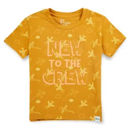 GJ baby Boys Typography Printed Cotton T-shirt-picture-26