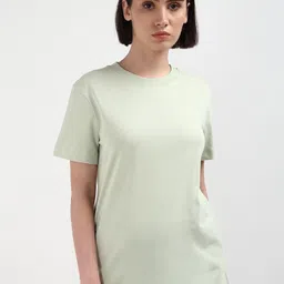 Calvin Klein Jeans Women Solid Round Neck T-shirt-picture-27
