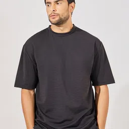 Styli Men Textured Striped Heavy Jersey Oversized T-Shirt-picture-48