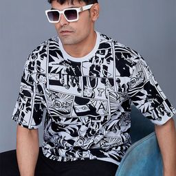 THALASI Men Printed Round Neck Monochrome T-shirt-picture-25