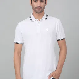 Cantabil Polo Collar Short Sleeves Cotton Applique T-shirt-picture-37