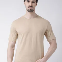 Friskers Men Beige Raw Edge T-shirt-picture-24
