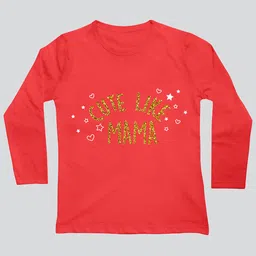 Mojua Girls Typography Printed Bio Finish Cotton T-shirt-picture-46