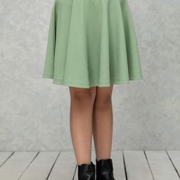 NEUDIS Girls Flared Mini Flared Skater Skirt-picture-19