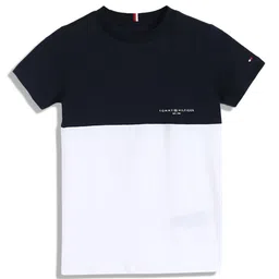 Tommy Hilfiger Boys Colourblocked Round Neck Cotton T-shirt-picture-26