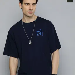 R.Code by The Roadster Life Co. Pack Of 2 Men Round Neck Short Sleeves Oversized T Shirts-picture-14