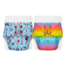 SuperBottoms Kids Pack Of 2 Printed SustainableCloth Diapers-picture-18