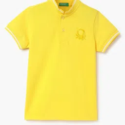 United Colors of Benetton Boys Mandarin Collar Short Sleeves Regular Fit T-shirt-picture-52