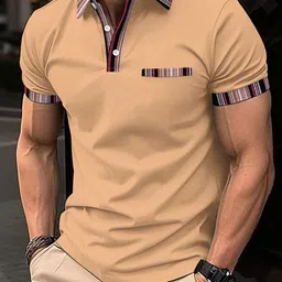 StyleCast x Revolte Men Solid Polo Collar T-shirt-picture-50