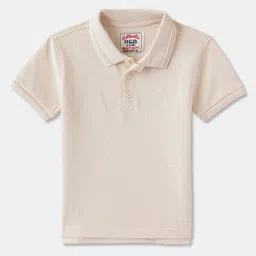 R&B Boys Solid Polo Collar Cotton T-shirt-picture-26