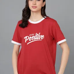 Adyavastram Typography Printed Regular Sleeves Pure Cotton T-shirt-image-55