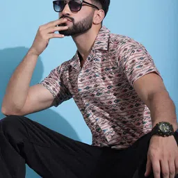 Indian Needle Classic Printed Cotton Casual Shirt-picture-25