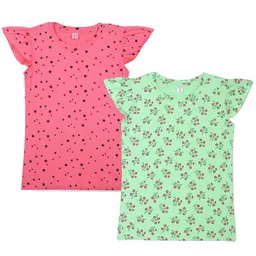 BAESD Girls Pack Of 2 Printed Cotton T-shirt-image-5