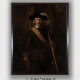 The Art House Brown The Standard Bearer, Floris Soop, 1654 Wooden Wall Art Painting-image-88