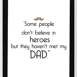 DecorTwist White & Black Inspirational Quotes Printed Poster Framed Wall Art-image-32