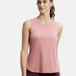 Jockey Cotton Rich Solid Curved Hem Styled Tank Top-picture-28