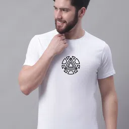 Friskers Geometric Printed Round Neck Cotton T-shirt-picture-34