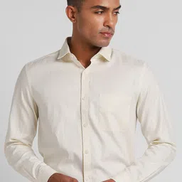 Peter England Elite Slim Fit Cotton Formal Shirt image 1