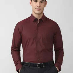 Peter England Men Maroon Formal Shirt-picture-42