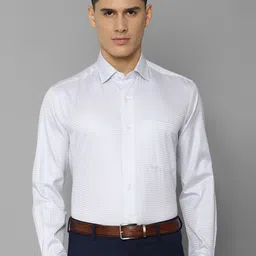 Luxure by Louis Philippe Men Striped Slim Fit Formal Cotton Shirt-picture-13