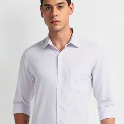 Arrow Men Slim Fit Opaque Striped Formal Shirt-image-70