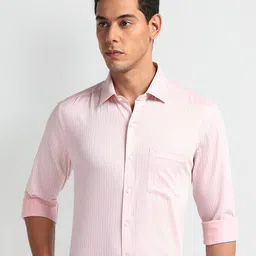 Arrow Men Slim Fit Opaque Striped Formal Shirt-picture-22