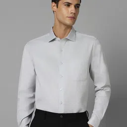Louis Philippe Striped Self Design Cotton Slim Fit Opaque Formal Shirt-picture-28