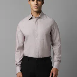 Louis Philippe Spread Collar Long Sleeves Regular Fit Cotton Formal Shirt-picture-33