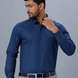 Ramraj Men Cotton Long Sleeves Opaque Formal Shirt-picture-22