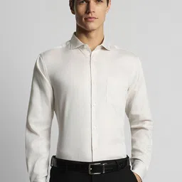 Peter England Elite Pure Cotton Formal Shirt-image-74