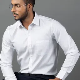 LOUIS STITCH Comfort Semi Spread Collar Long Sleeves Formal Shirt-image-85