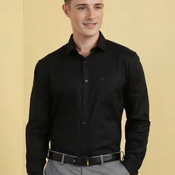 Allen Solly Men Spread Collar Textured Cotton Slim Fit Formal Shirt-picture-30