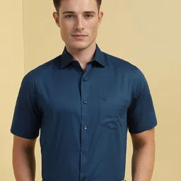 Allen Solly Men Spread Collar Textured Cotton Formal Shirt-image-14