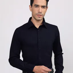 LOUIS STITCH Comfort Spread Collar Cotton Formal Shirt-image-75