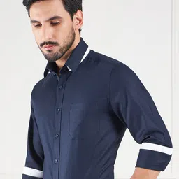 LOUIS STITCH Comfort Spread Collar Cotton Formal Shirt-picture-33