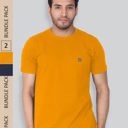 LUX NITRO Pack Of 2 Round Neck Anti Odour Lounge T-Shirt-picture-31