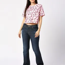 Being Human Women Floral Printed Boxy T-shirt-picture-18