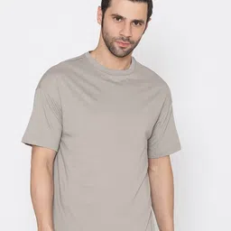 TITTLI Round Neck Drop-Shoulder Sleeves Oversized Pure Cotton T-shirt-picture-31