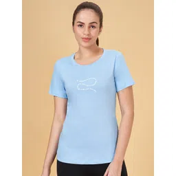 Ajile by Pantaloons Typography Printed Round Neck Pure Cotton T-shirt image 5