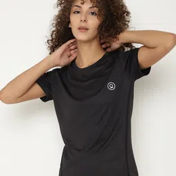 CHKOKKO Women Black Antimicrobial Active Wear Sports T-shirt-picture-30