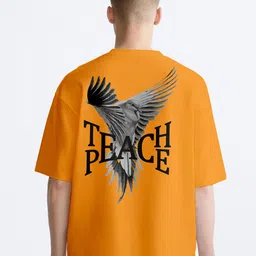 BAESD Men Typography V-Neck Applique T-shirt-image-55