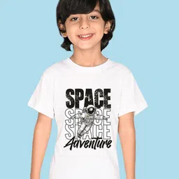 NUSYL Boys Typography Printed Round Neck T-shirt-picture-44