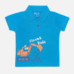 Bodycare Boys Printed Polo Collar Short Sleeves Cotton T-shirt image 1