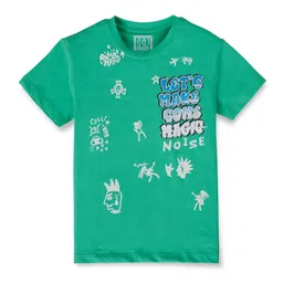Gini and Jony Boys Typography Printed Cotton T-shirt-picture-27