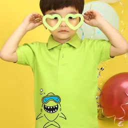 NUSYL Kids Mandarin Collar Applique T-shirt-picture-40