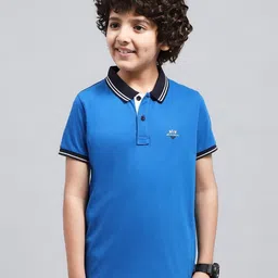Monte Carlo Boys Solid Polo Collar T-shirt-picture-26