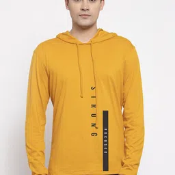 Friskers Men Yellow Typography Printed T-shirt-picture-25