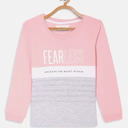 Octave Boys Pink & Grey Typography Printed Cotton T-shirt-picture-19